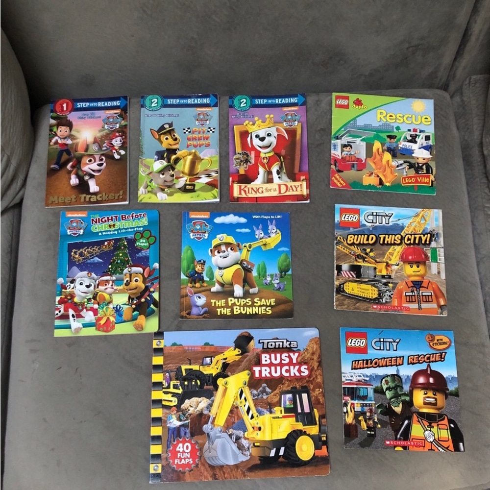Paw Patrol and Lego city books bundle